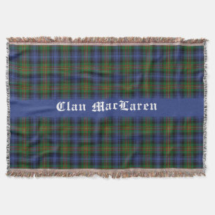 Couverture Clan MacLaren Tartan Plaid personnalisable