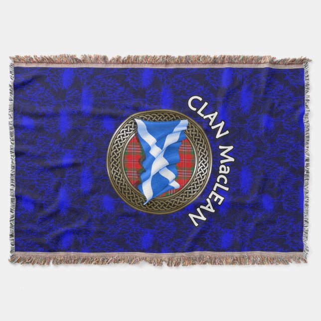 Couverture Clan MacLean Tartan Knot & Drapeau (Devant)