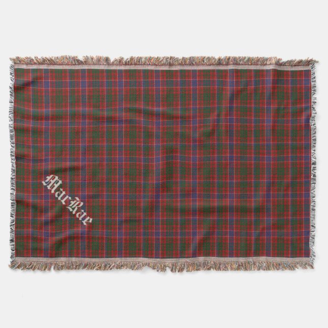 Couverture Clan MacRae Tartan Plaid Custom Throw Blanket (Devant)