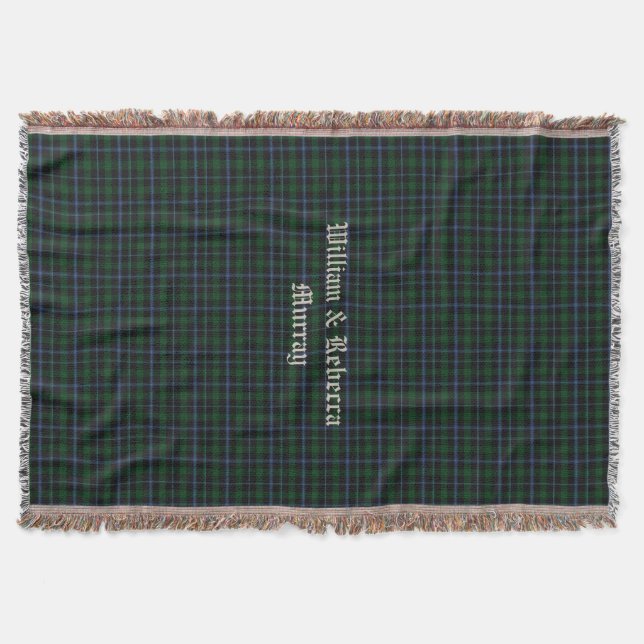 Couverture Clan Murray Tartan Plaid Custom Thch Blanket (Devant)