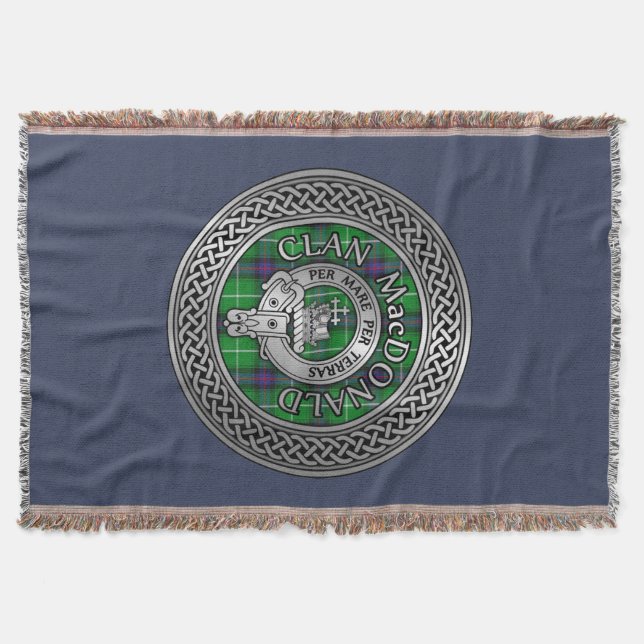 Couverture Clan Ramsay Crest & Tartan Knot Lancer la couvertu (Devant)