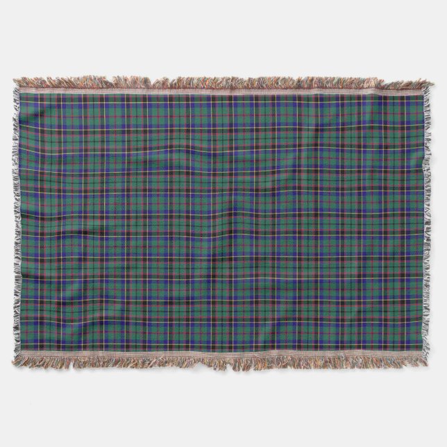 Couverture Clan vert et bleu Stevenson Scottish Plaid (Devant)