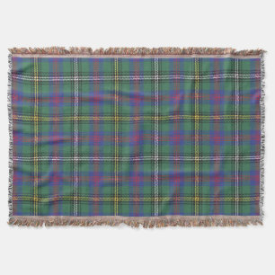 Couverture Clan Wood Tartan Plaid Scottish Kilt Motif