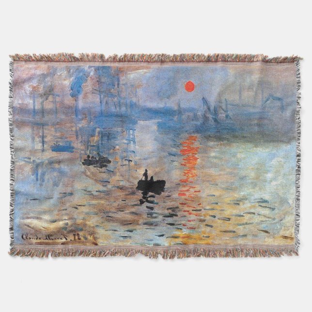 Couverture Claude Monet Impression Soleil Levant Affiche Toil (Devant)