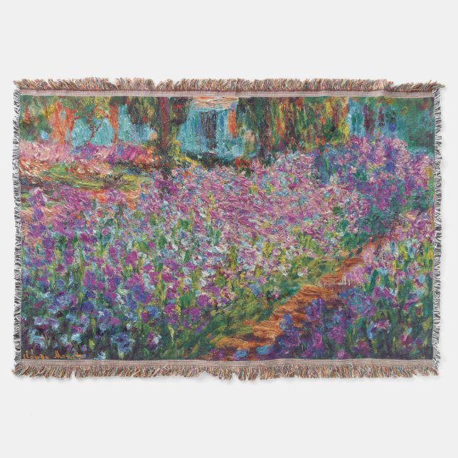Couverture Claude Monet - Irises in Monet's Garden Fine Art (Devant)