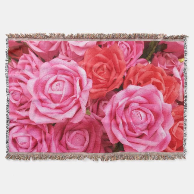 Couverture Closeup Arrière - plan de Rose Rouge Artificielle (Devant)