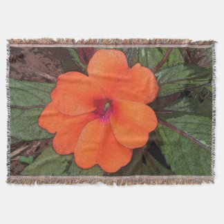 Couverture Closeuse à fleurs orange