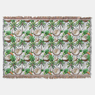 Couverture Cocotier Palm Tree Tropical Motif Design