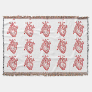 Couverture Coeur Anatomique Rouge