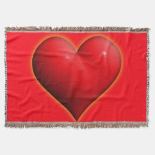 Couverture Coeur rouge 3-D brillant