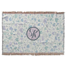 Coeurs d'amour bleu violet vert