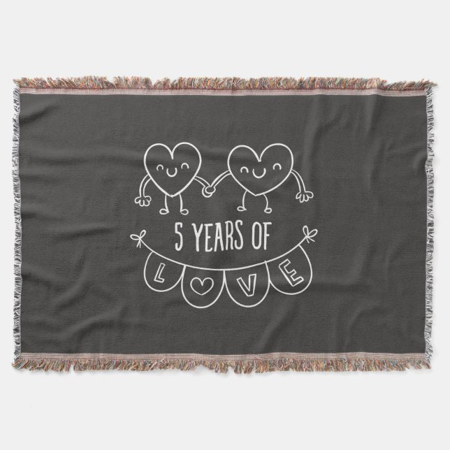 Couverture Coeurs de la calèche cadeau du 5e anniversaire (Devant)