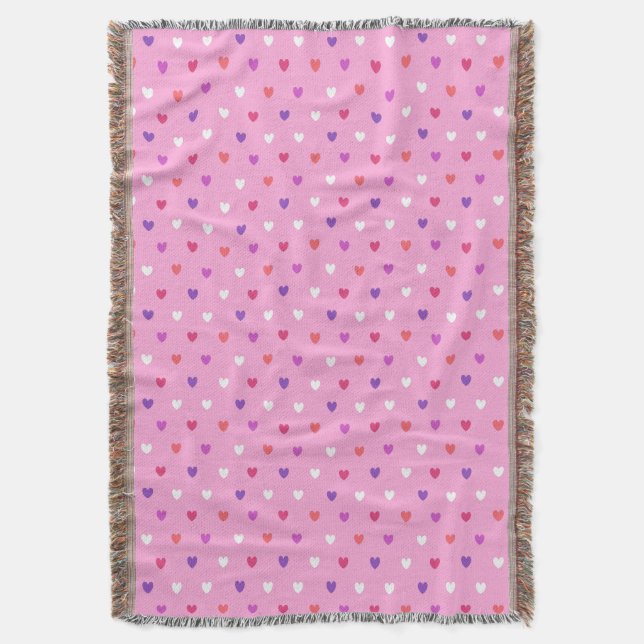 Couverture Coeurs polka rose (devant Vertical)