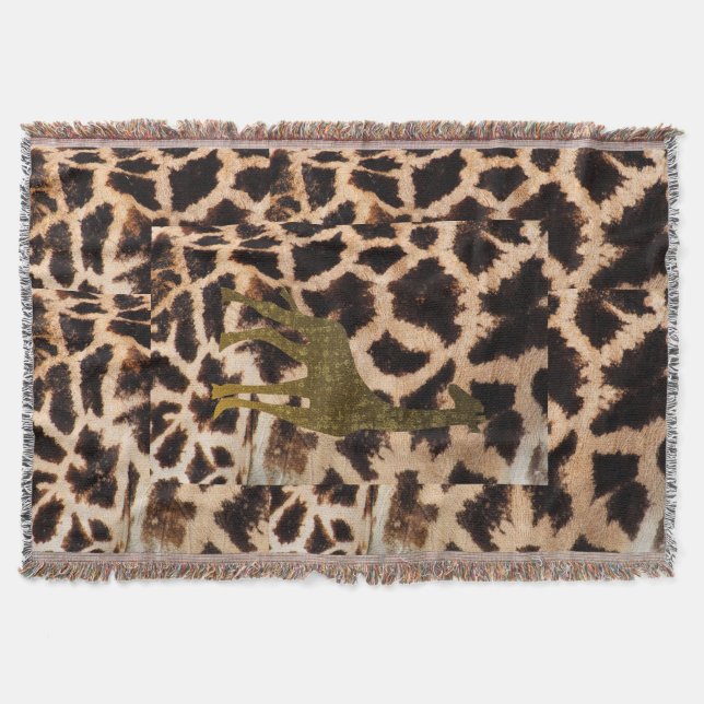 Couverture Collage artistique de girafe safari faune zoo colo (Devant)
