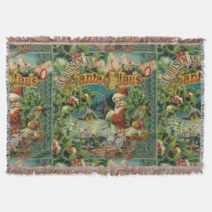 Couverture Collage de Noël victorien du Père Noël Antique