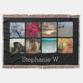 Couverture Collage multi fait sur commande d'image de