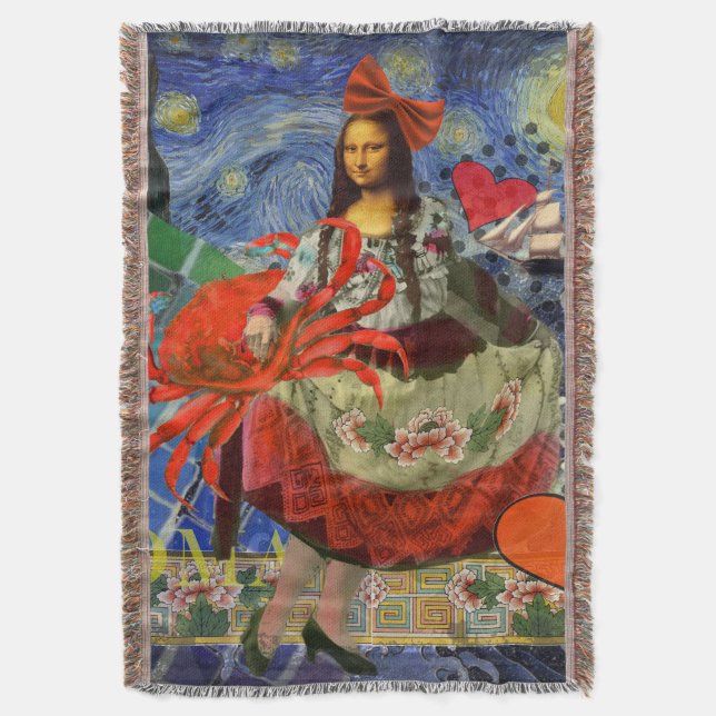 Couverture Collage Nuit étoilée de Mona Lisa : Surréalisme fa (devant Vertical)