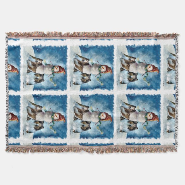 Couverture Colons rudes avec Noël Snowman (Devant)