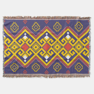 Couverture Colorée Boho Ethnic Tribal Jeter Blanket