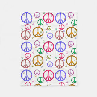 Couverture colorée de signes de paix