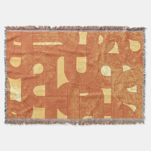 Couverture Colorée Géométrique Vintage Abstrait.