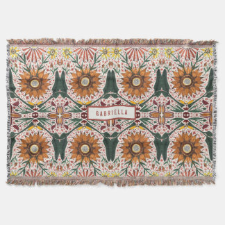 Couverture Colorful Modern Kaleidoscope Botanical