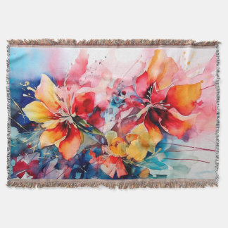 Couverture Colorful Watercolor Flowers Vibrant Art