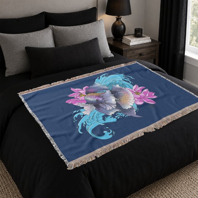 Couverture Combattant du Siam Vagues de Lotus Bleu (Créateur téléchargé)