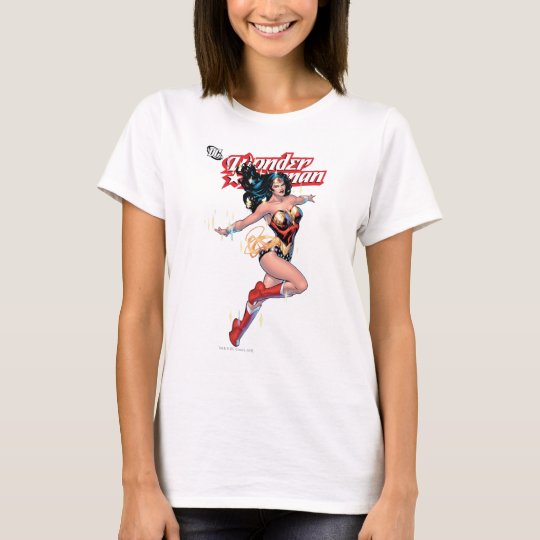 Couverture comique de femme de merveille t-shirt