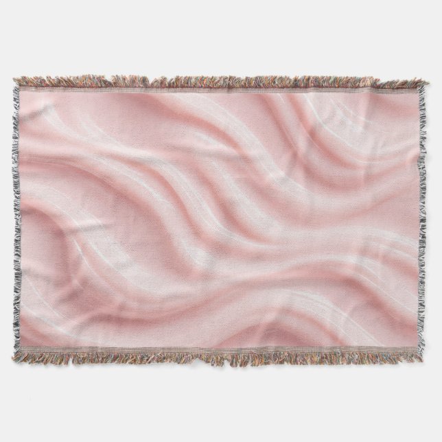 Couverture Conception Abstraite Crème Rose (Devant)