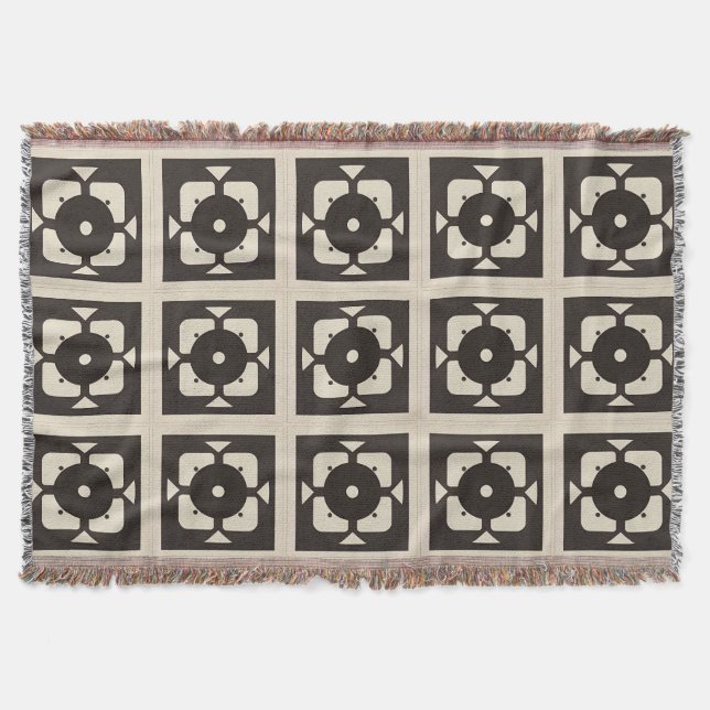 Couverture Conception Abstraite Géométrique avec Motif Symétr (Devant)