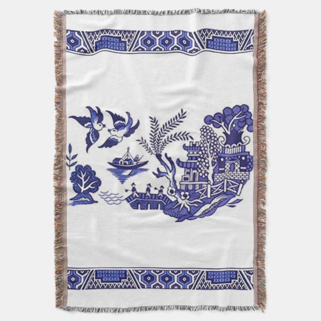 Couverture Conception bleue classique de saule (devant Vertical)