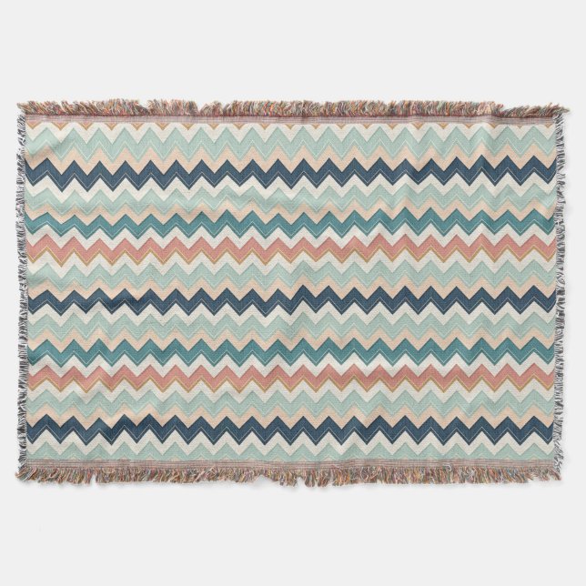 Couverture Conception Chevron Moderne Douce Personnalisée (Devant)
