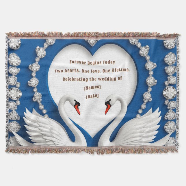 Couverture Conception d'arche de mariage amour cygne diamant  (Devant)