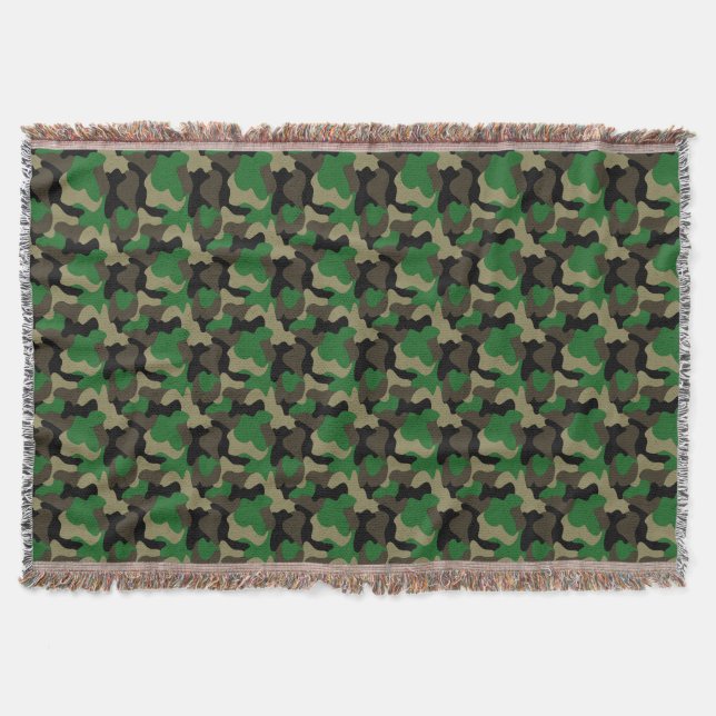 Couverture Conception de camouflage de l'armée Tons de terre  (Devant)