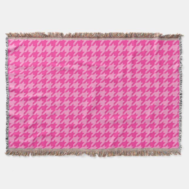 Couverture Conception de carreaux à motifs pied-de-poule rose (Devant)