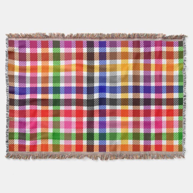 Couverture Conception de carreaux écossais à tartan en twill  (Devant)