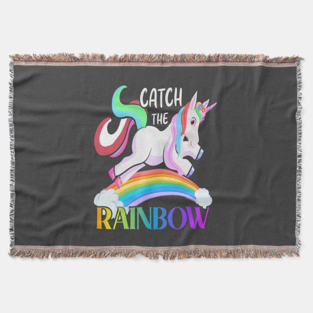 Couverture Conception de licorne arc-en-ciel Catch (Devant)