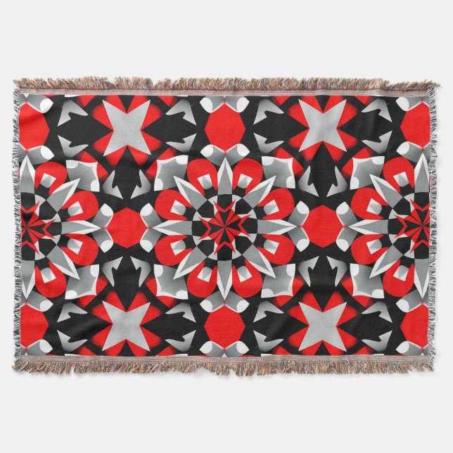 Couverture Conception de mandala géométrique vif avec rouge,  (Devant)