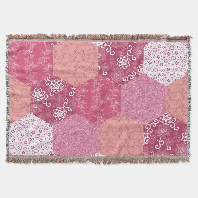 Couverture Conception de Motif de Patchwork de style japonais (Devant)