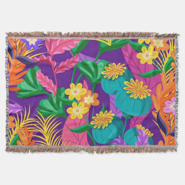 Couverture Conception de motif floral exotique coloré  (Devant)