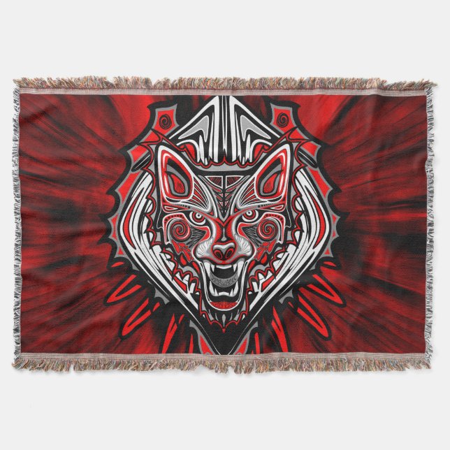 Couverture Conception de totem tribal Haida de loup (Devant)