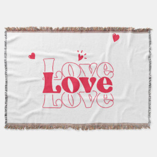 Couverture Conception graphique de typographie d'amour rouge