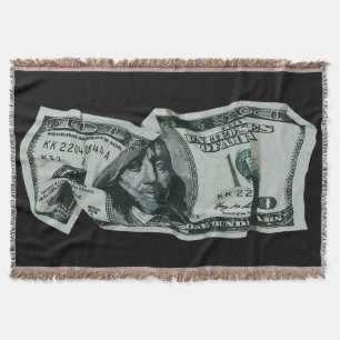 Couverture Conception moderne d'un billet de 100 $ froissé