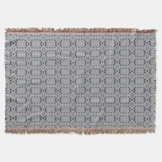 Couverture Conception personnalisée marine bleu et gris (Devant)