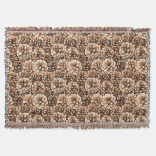Couverture Cônes de pin marron Anniversaire Nature