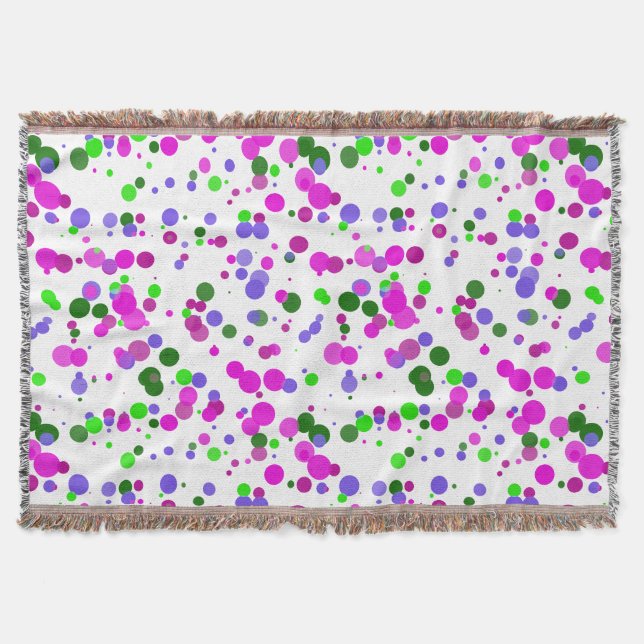 Couverture Confettis à pois roses (Devant)