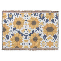 Couverture confortable à motif tournesol pour nouv