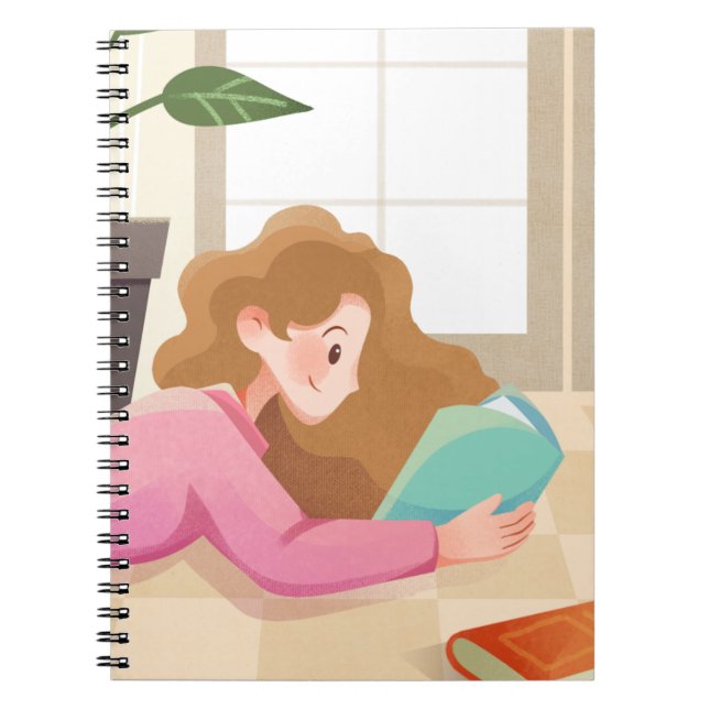Couverture confortable Carnet de lecture de fille  (Devant)