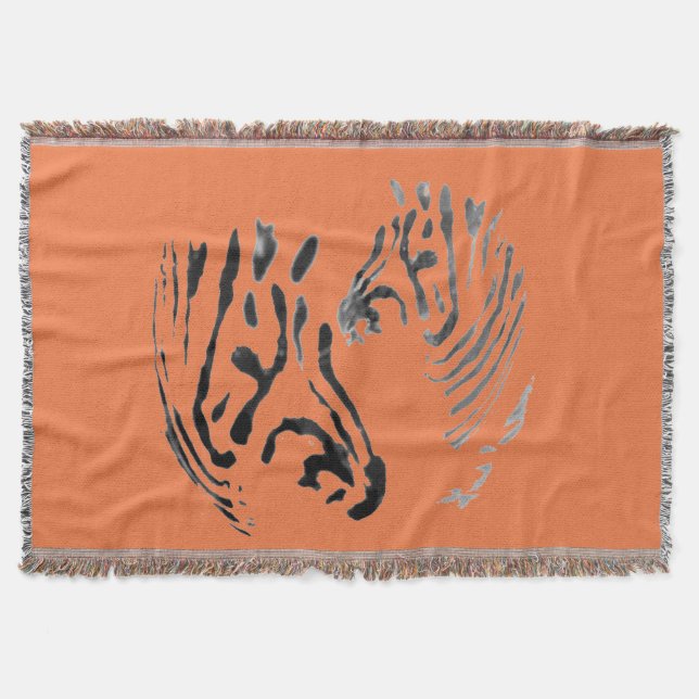 Couverture Cool Zebra Poster de animal Monochrome (Devant)